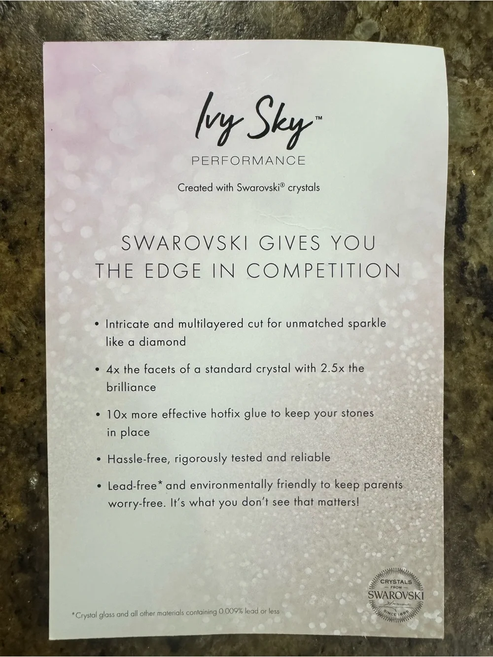 Swarovski Crystal embellished leotard